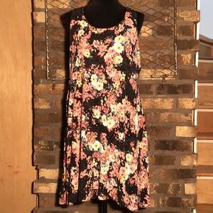 Maurices Floral Midi Dress - Black and Pink